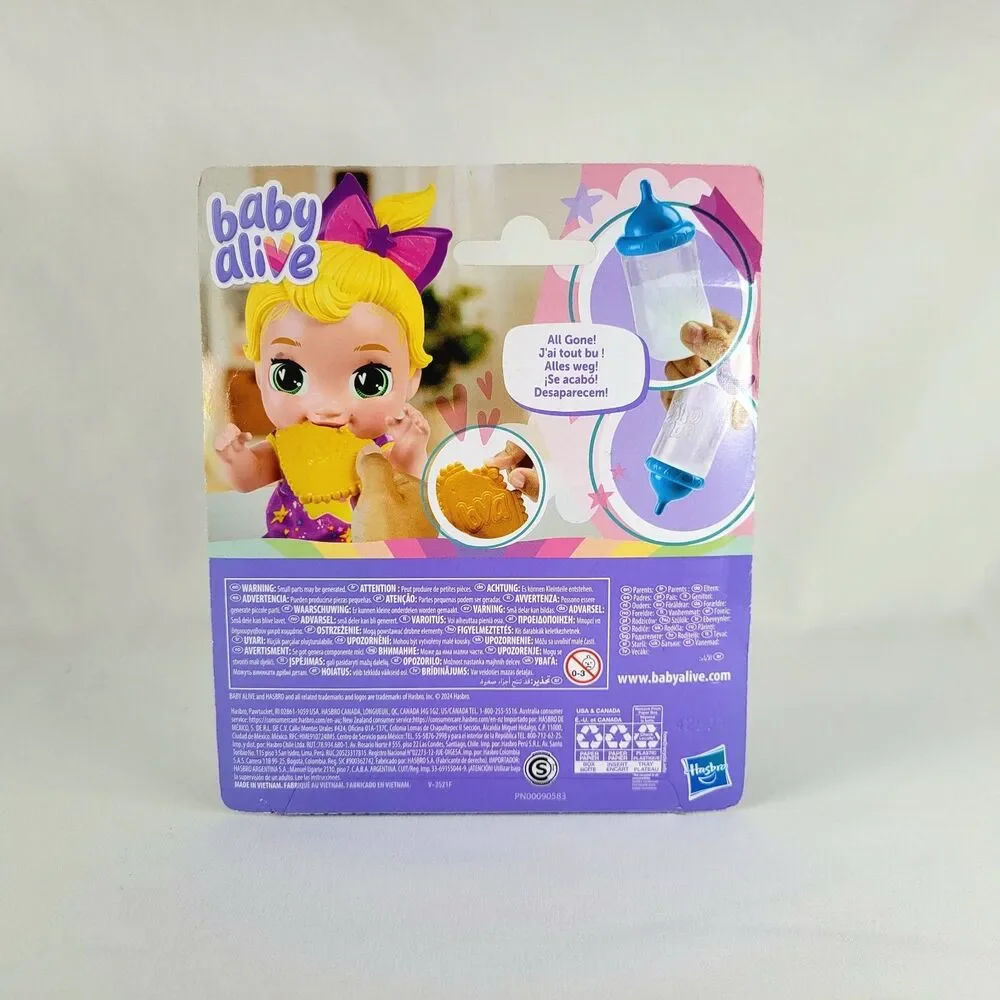 Baby Alive Magical Milk & Cookies Snack & Snuggle Pretend Play Food Toy Set NIB